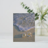 Blume von Strand Postkarte (Stehend Vorderseite)