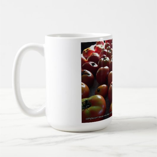 Blume von Tomaten/Paradeisern Kaffeetasse (Links)