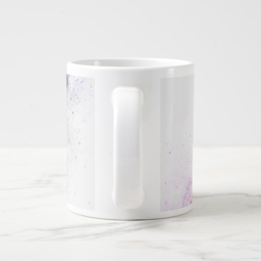 Blume von Vögeln Jumbo-Tasse (Rückseite)