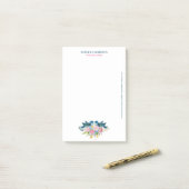 Blume von Vögeln lieben Post-it Klebezettel (Auf Schreibtisch)