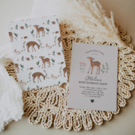 Blume von Waldland Fawn zum Geburtstag Einladung