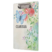 Blume von Wasserfarben anpassen Klemmbrett (Links)