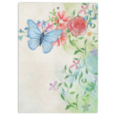 Blume von Wasserfarben anpassen Klemmbrett (Rückseite)