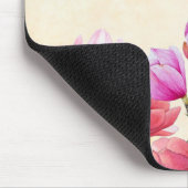 Blume von Wasserfarben anpassen Mousepad (Ecke)