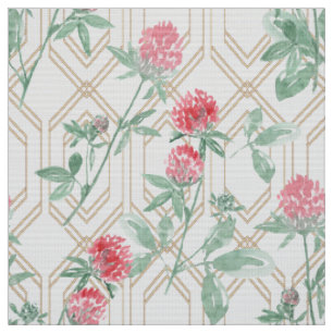 Blume von Wasserfarben Stoff