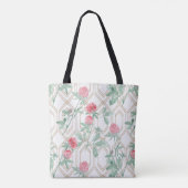 Blume von Wasserfarben Tasche (Rückseite)