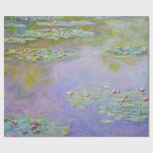 Blume von Water Lilies Geschenkpapier (Flach)