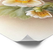 Blume von White Primrose Art Print Poster (Ecke)