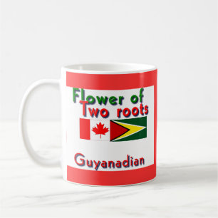Blume von zwei Wurzeln: guyanisch-kanadisch Kaffeetasse