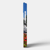 Blume vor Staat Hauptstadt Gebäude Case-Mate iPhone Hülle (Rückseite / Links)