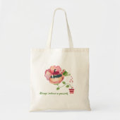 Blume wächst Tote Tasche (Vorne)