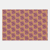 Blume-Wahnsinn künstlerisch und hell verpackt Papi Geschenkpapier Set (Vorderseite 2)