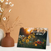 Blume während der goldenen Stunde Karte