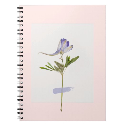Blume Wall Art Design Spiral Foto Notebook Notizblock (Vorderseite)