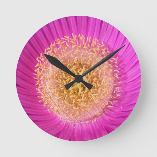 Blume Wall Clock Runde Wanduhr (Vorderseite)