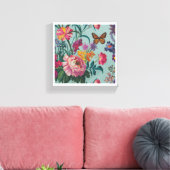 Blume Wallart Leinwanddruck (Insitu (Wohnzimmer))