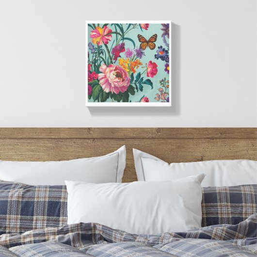Blume Wallart Leinwanddruck (Insitu (Schlafzimmer))