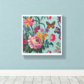 Blume Wallart Leinwanddruck (Insitu (Holzboden))