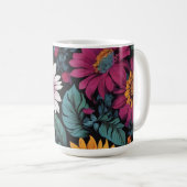 Blume-Wallpaper-Tasse & Cups Kaffeetasse (VorderseiteRechts)