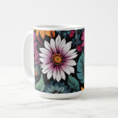 Blume-Wallpaper-Tasse & Cups Kaffeetasse (Vorderseite Links)