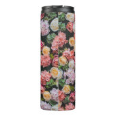 Blume Wand Hintergrund Vintager Stil. Thermosbecher (Rückseite)
