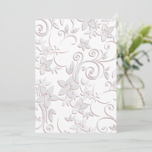 Blume - Wandpapier 1 Dankeskarte (Stehend Vorderseite)