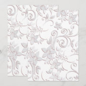 Blume - Wandpapier 1 Dankeskarte (Vorne/Hinten)