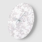 Blume - Wandpapier 1 Große Wanduhr (Winkel)