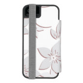 Blume - Wandpapier 1 Incipio iPhone Geldbeutel-Hülle (Folio Rückseite)