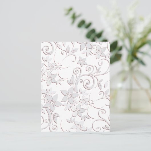 Blume - Wandpapier 1 Postkarte (Stehend Vorderseite)