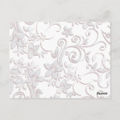 Blume - Wandpapier 1 Postkarte (Rückseite)