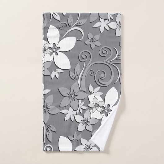 Blume-Wandpapier 2 Badhandtuch Set (Handtuch)