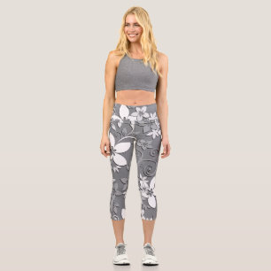 Blume-Wandpapier 2 Capri Leggings
