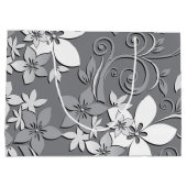 Blume-Wandpapier 2 Große Geschenktüte (Rückseite)