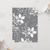 Blume-Wandpapier 2 Karte (Vorderseite/Rückseite Beispiel)