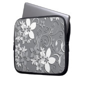 Blume-Wandpapier 2 Laptopschutzhülle (Vorderseite Links)