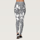 Blume-Wandpapier 2 Leggings (Rückseite)