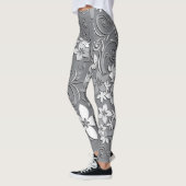 Blume-Wandpapier 2 Leggings (Links)