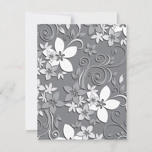Blume-Wandpapier 2 Mitteilungskarte (Vorderseite)
