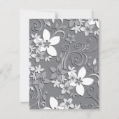 Blume-Wandpapier 2 Mitteilungskarte (Rückseite)