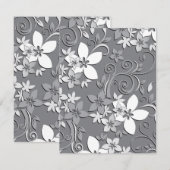 Blume-Wandpapier 2 Mitteilungskarte (Vorne/Hinten)
