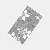 Blume-Wandpapier 2 Serviette (Ecke)