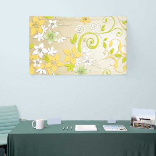 Blume - Wandpapier 3 Banner (Messeveranstaltung)