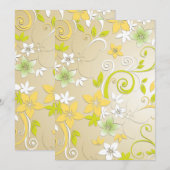Blume - Wandpapier 3 Dankeskarte (Vorne/Hinten)