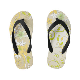 Blume - Wandpapier 3 Kinderbadesandalen