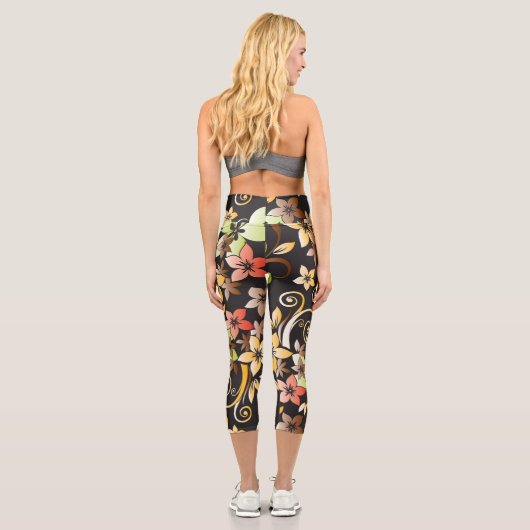 Blume - Wandpapier 4 Capri Leggings (Rückseite)