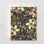 Blume - Wandpapier 4 Mitteilungskarte (Rückseite)