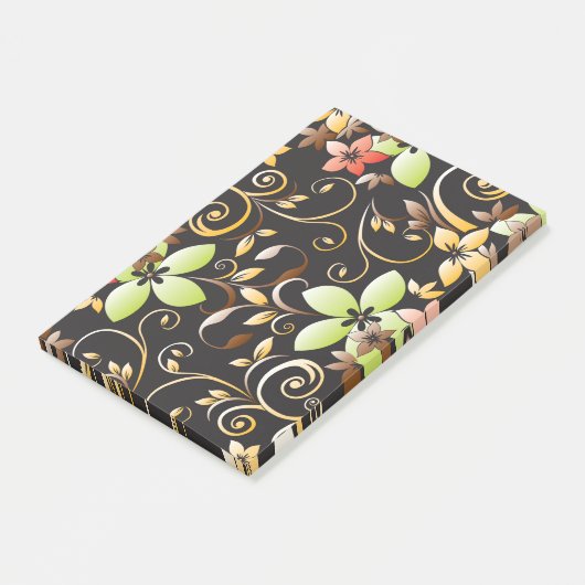 Blume - Wandpapier 4 Post-it Klebezettel (angewinkelt)