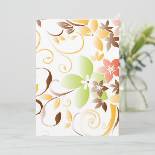 Blume - Wandpapier 5 Dankeskarte