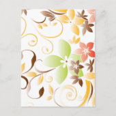 Blume - Wandpapier 5 Feiertagspostkarte (Vorderseite)